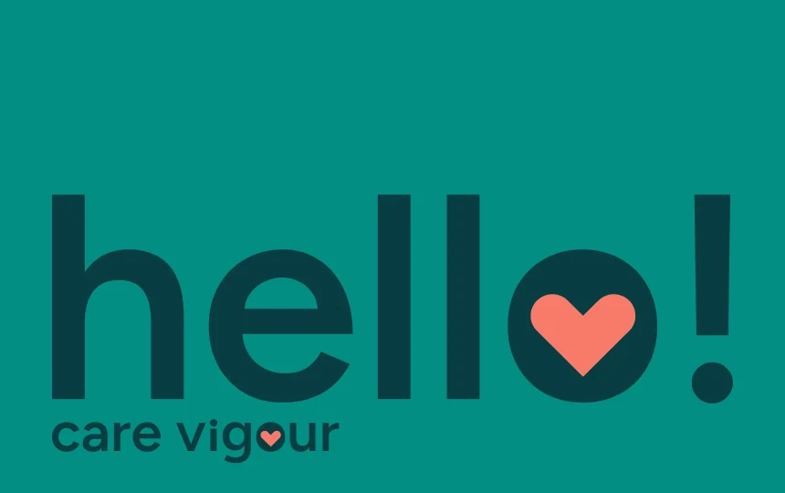 The Care Vigour visiting card says hello